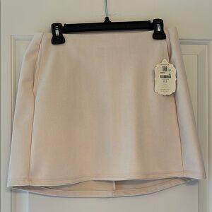 Altar'd State off white suede A-Line Mini Skirt NWT